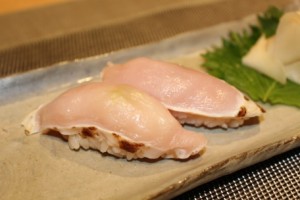 久米島赤鶏握り寿司